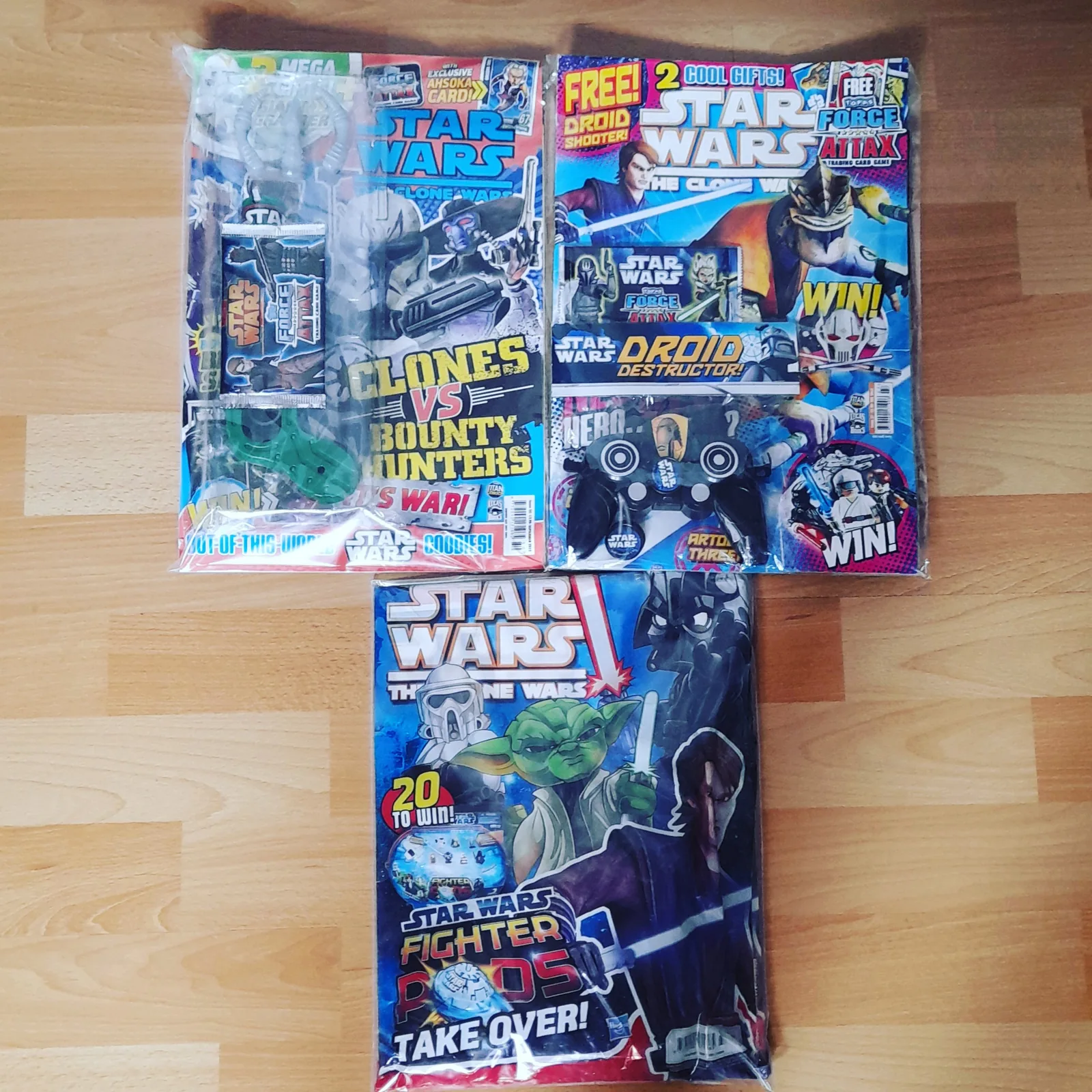 Seltene englische Star Wars Clone Wars Magazine, originalverpackt